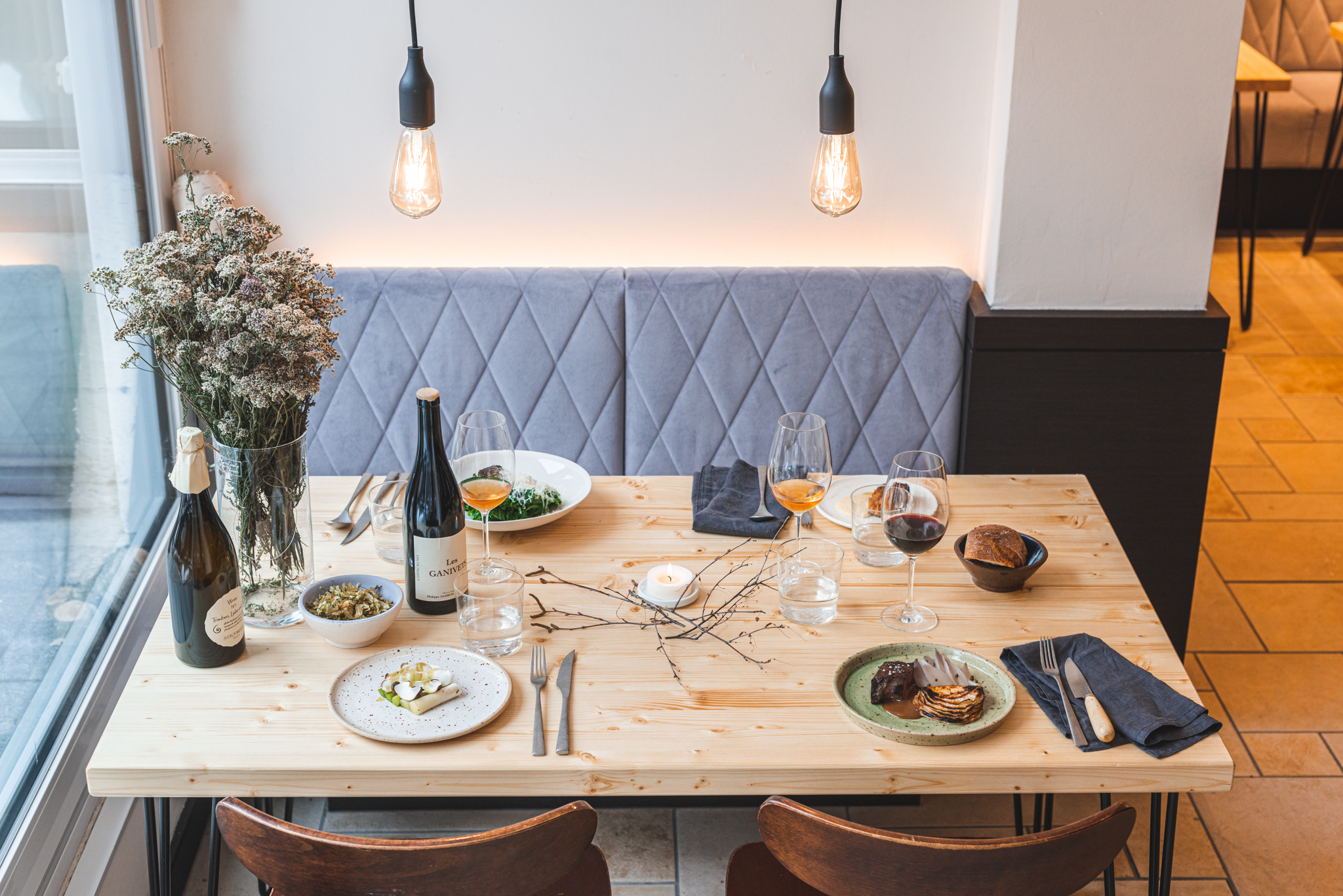 Hospitality detail photography for restaurants and hotels in Zermatt