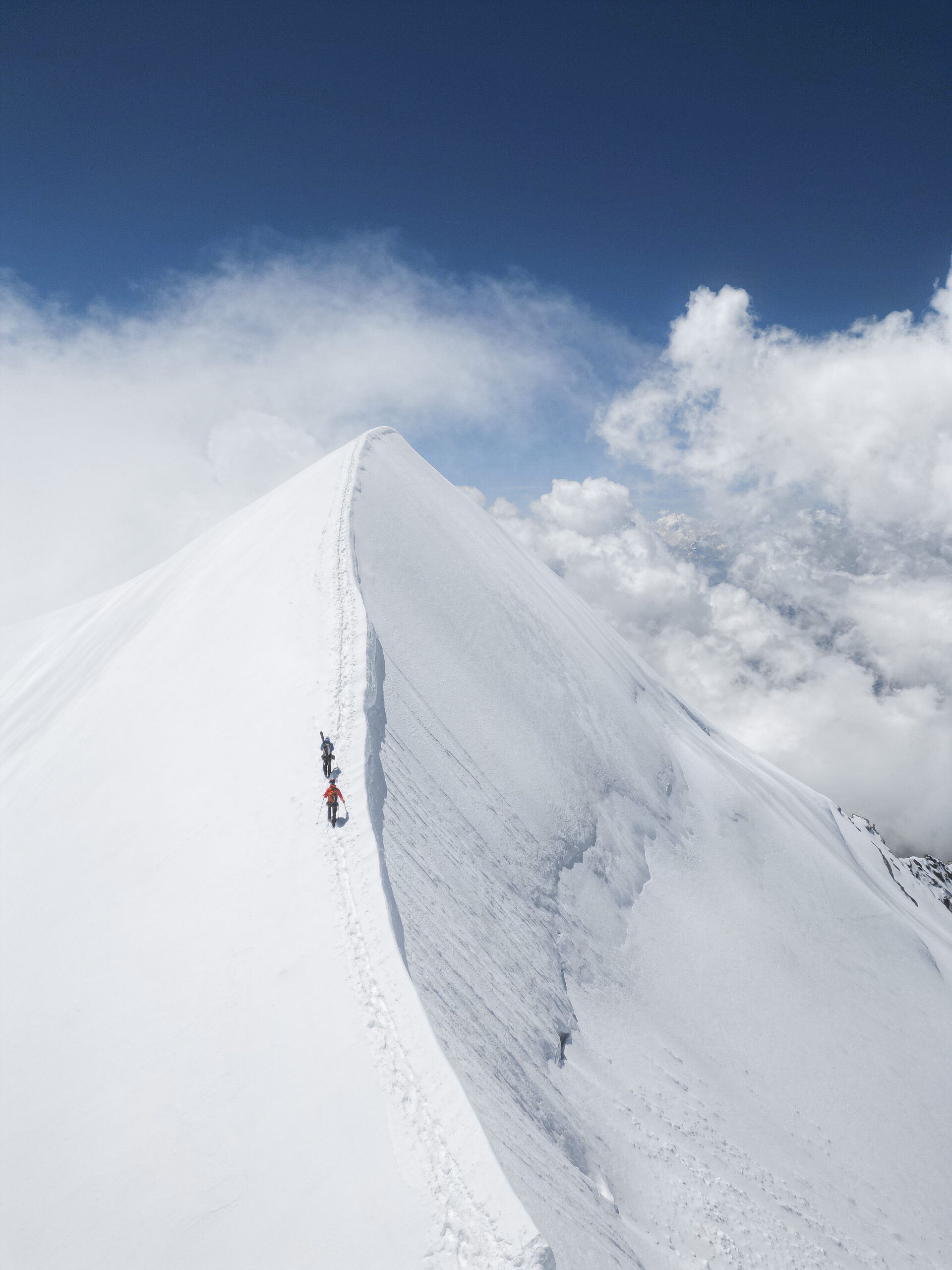 Aerial mountain visual content in Zermatt